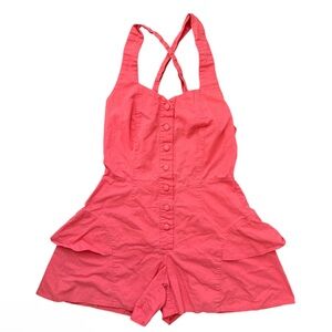 Stylish Coral Romper